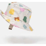 Tree Print Chin Strap Rain Bucket Hat