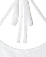 Pointelle Halter Top