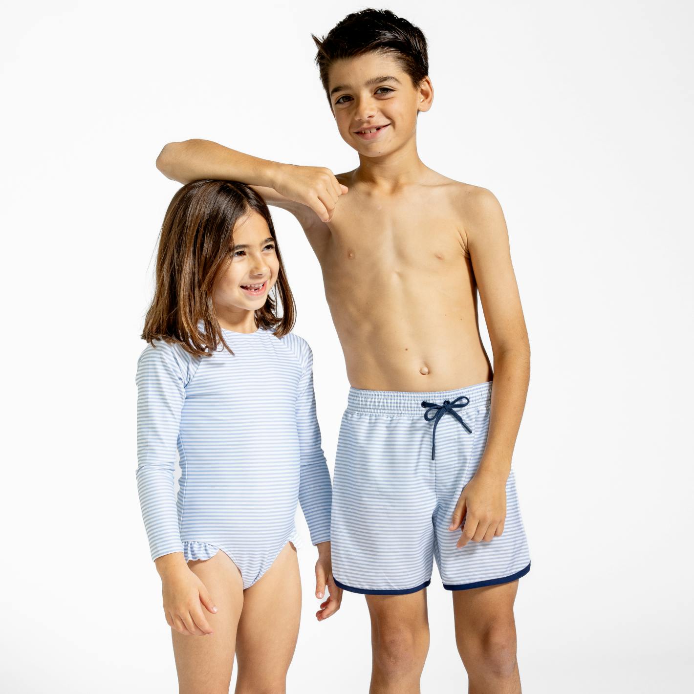 Powder Blue Stripe Boardies