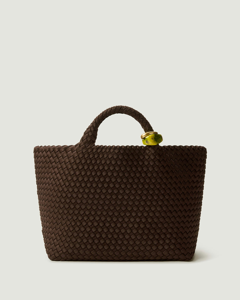 St. Barths Medium Tote Beads | Chocolate