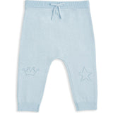 Pointelle Crown Crawler Set - Blue