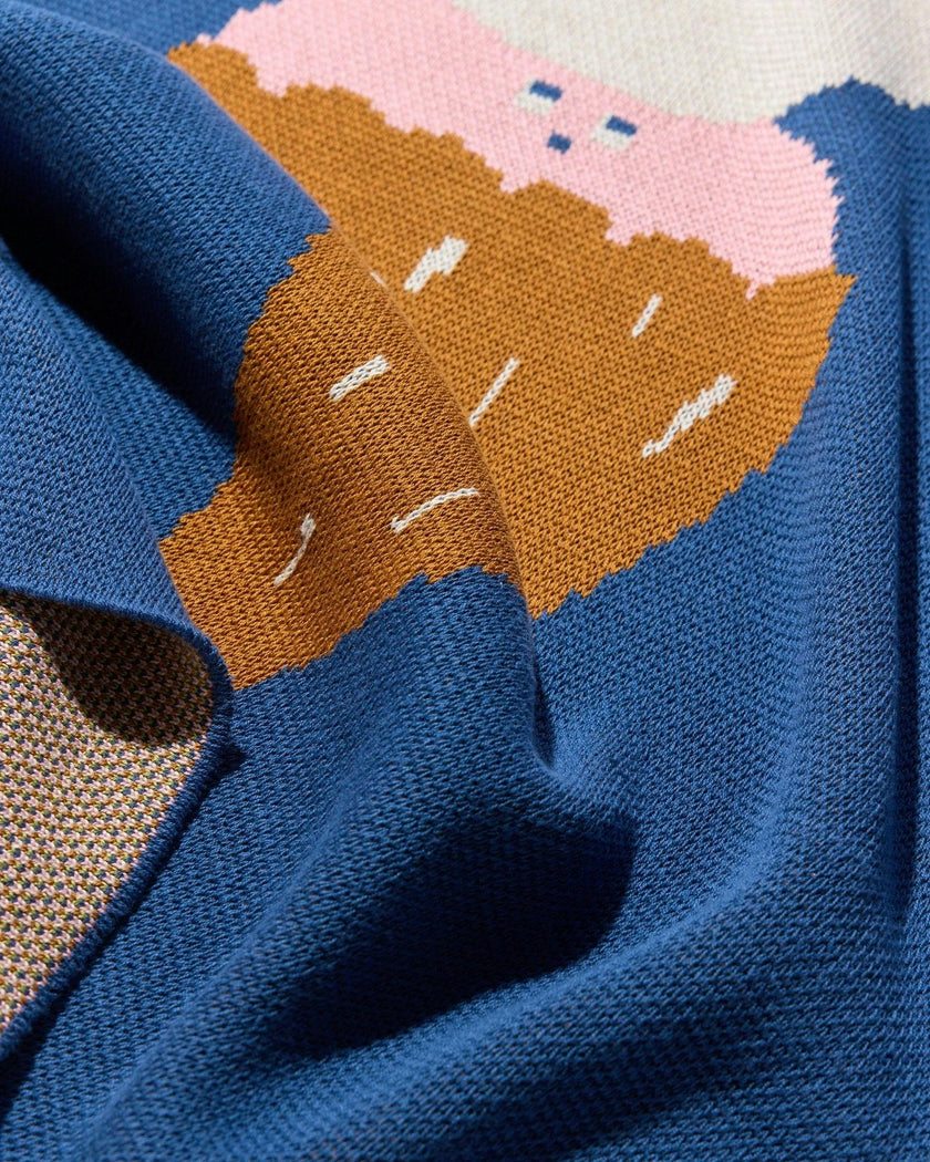 Ice Cream Knit Mini Blanket