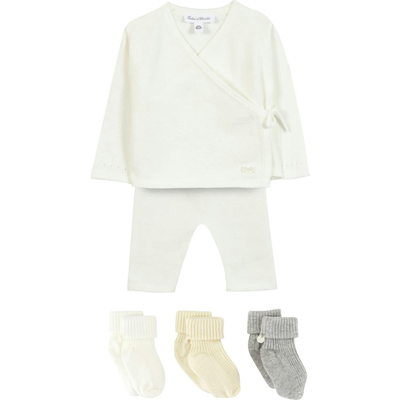 TARTINE ET CHOCOLAT Cotton Knit Birth Set