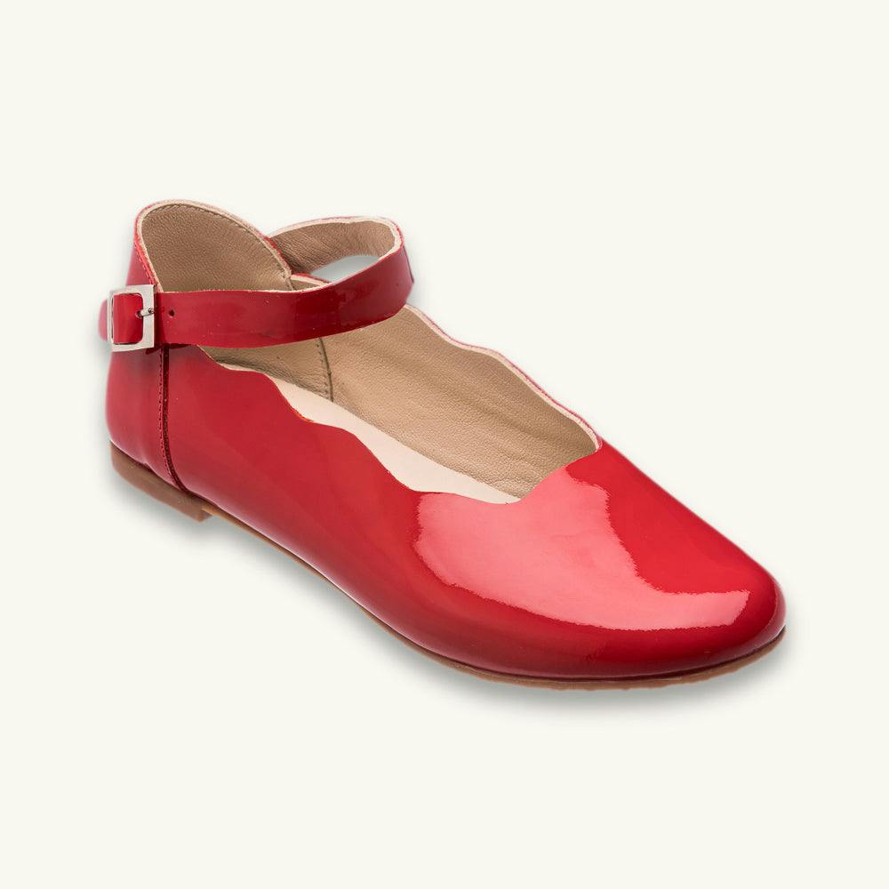 Ondina Ballet Flat | Red Patent Leather