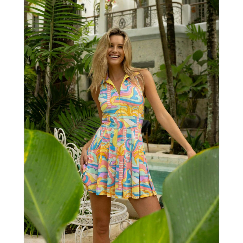 The Paradiso - Retro Pleated Tennis Dress