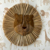 Kendi Lion Safari Wooden Wall Decor