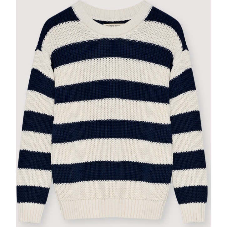 Musa Woman Jumper Summer Midnight Knit Stripes