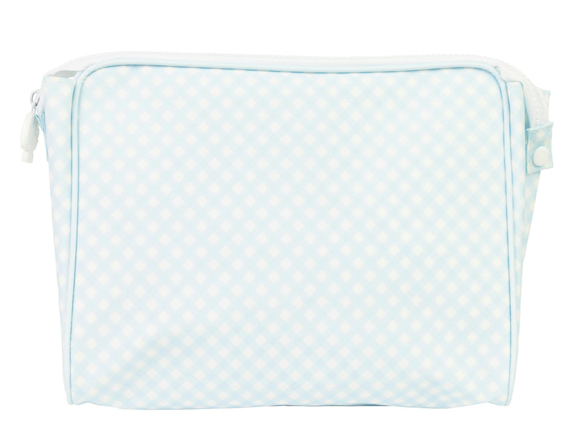 The Go Bag in Blue Gingham