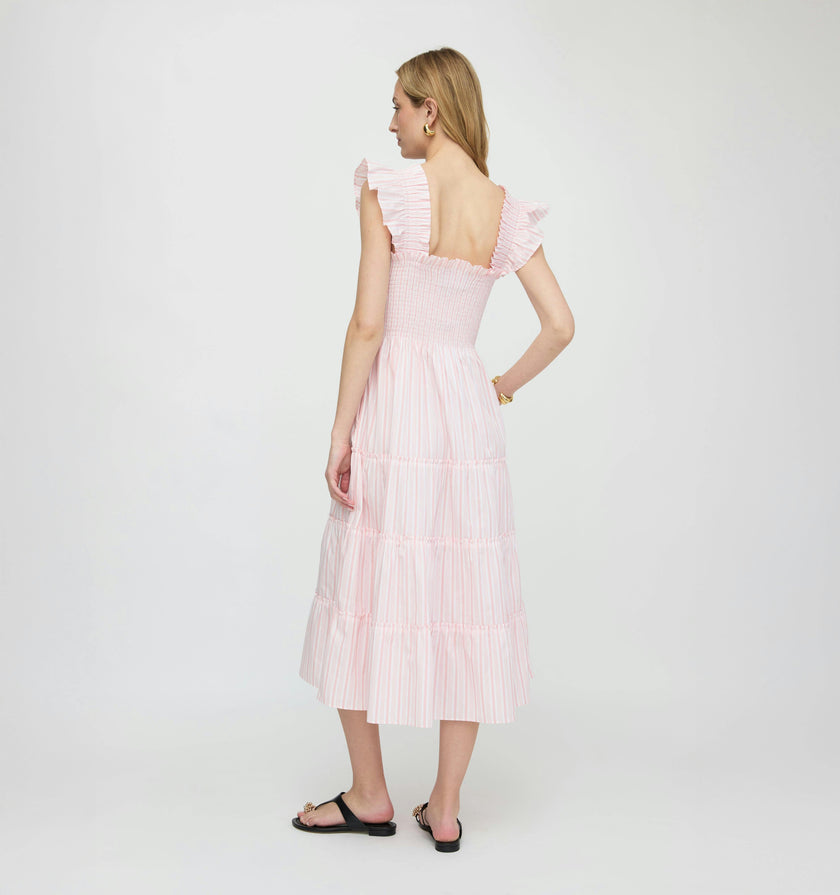 The Ellie Nap Dress - Pink Variegated Stripe