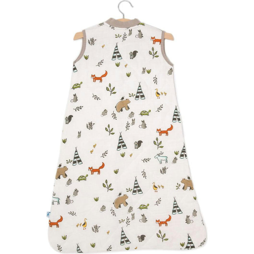 Cotton Muslin Quilted Sleep Bag - Forest Friends