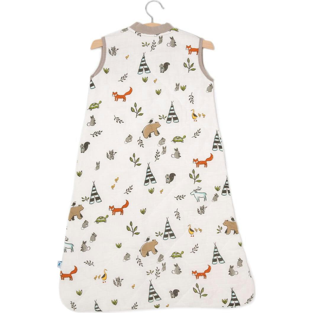 Cotton Muslin Quilted Sleep Bag - Forest Friends