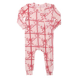 Baby Bamboo Romper - Pink Present Bow