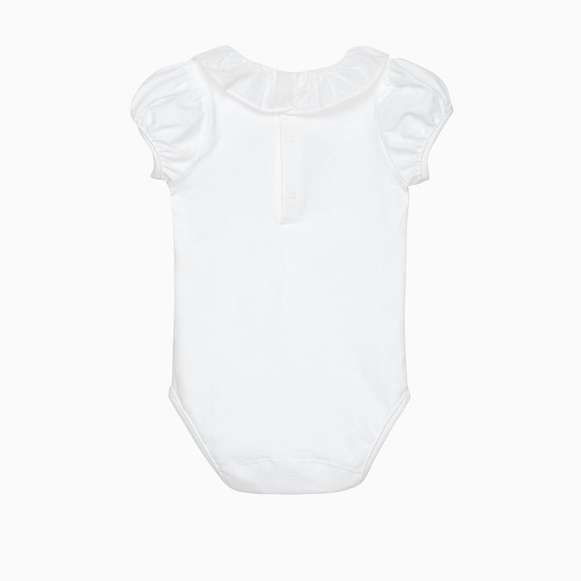 Baby Short-Sleeved Cherry Heart Bodysuit