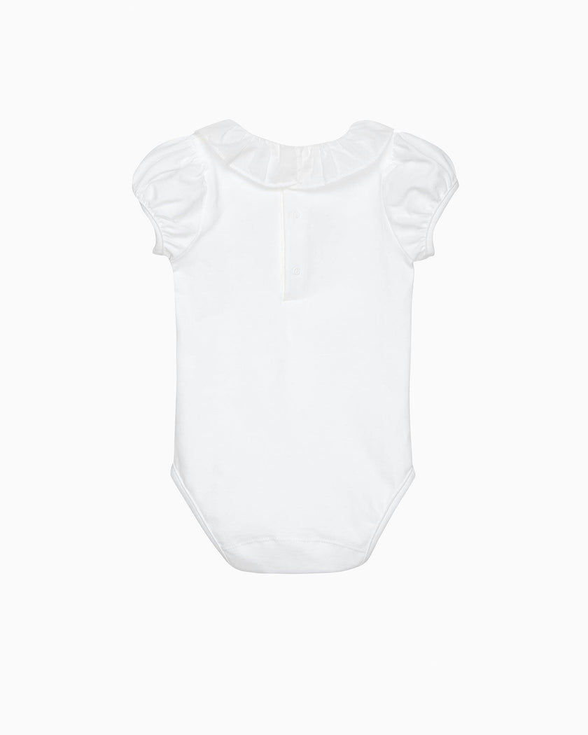 Baby Short-Sleeved Cherry Heart Bodysuit