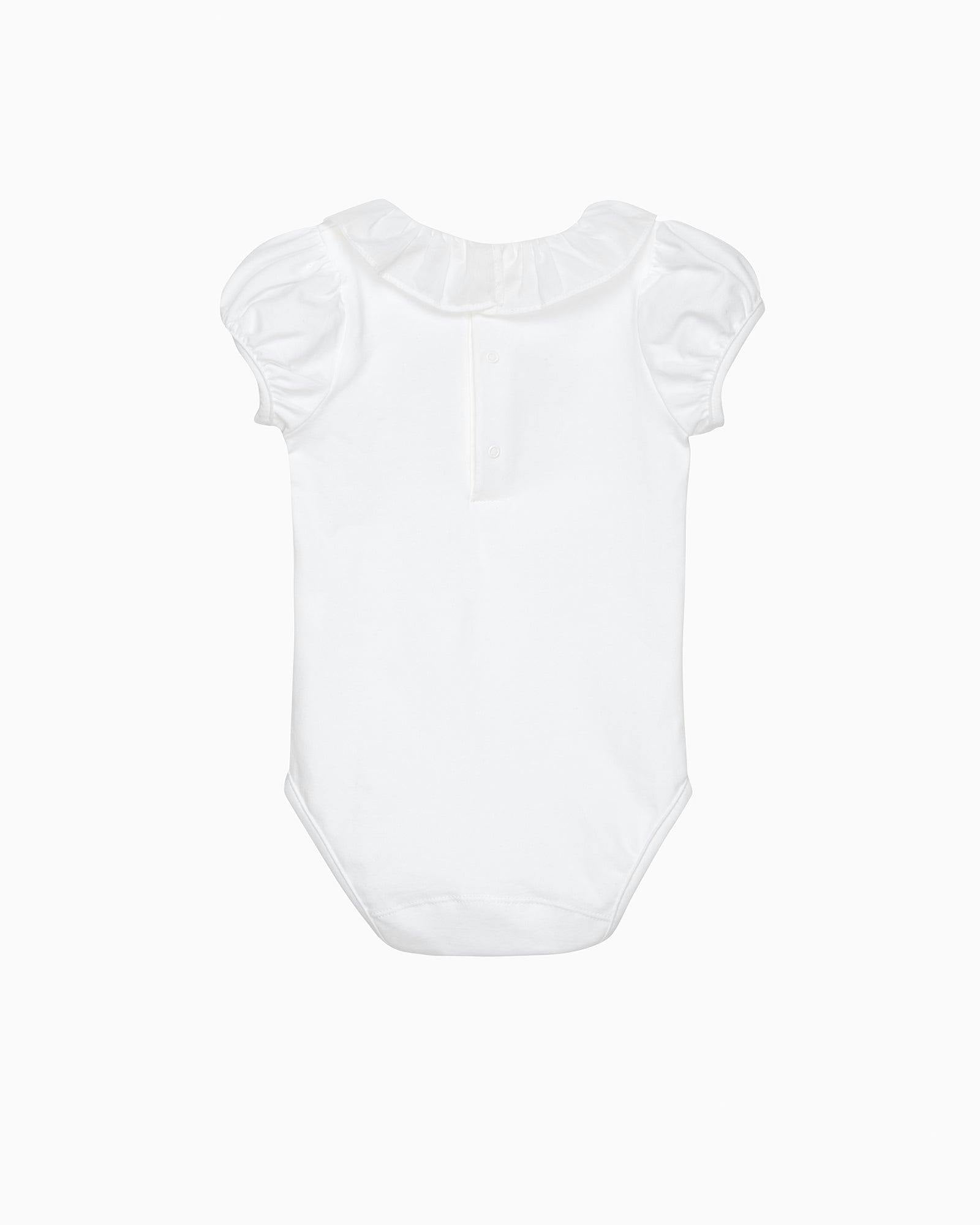 Baby Short-Sleeved Cherry Heart Bodysuit