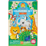 Tribe: Coloring Set - Zoo - Activity Set w/ Stickers