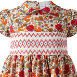 Woodland Floral Smocked Dress