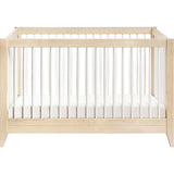 Sprout 4-in-1 Convertible Crib with Toddler Bed Conversion Kit in Washed Natural / White