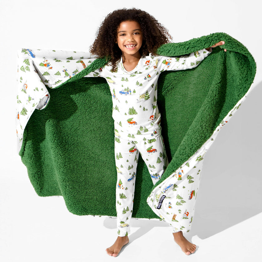 Christmas Tree Farm Bamboo Kids Pajamas