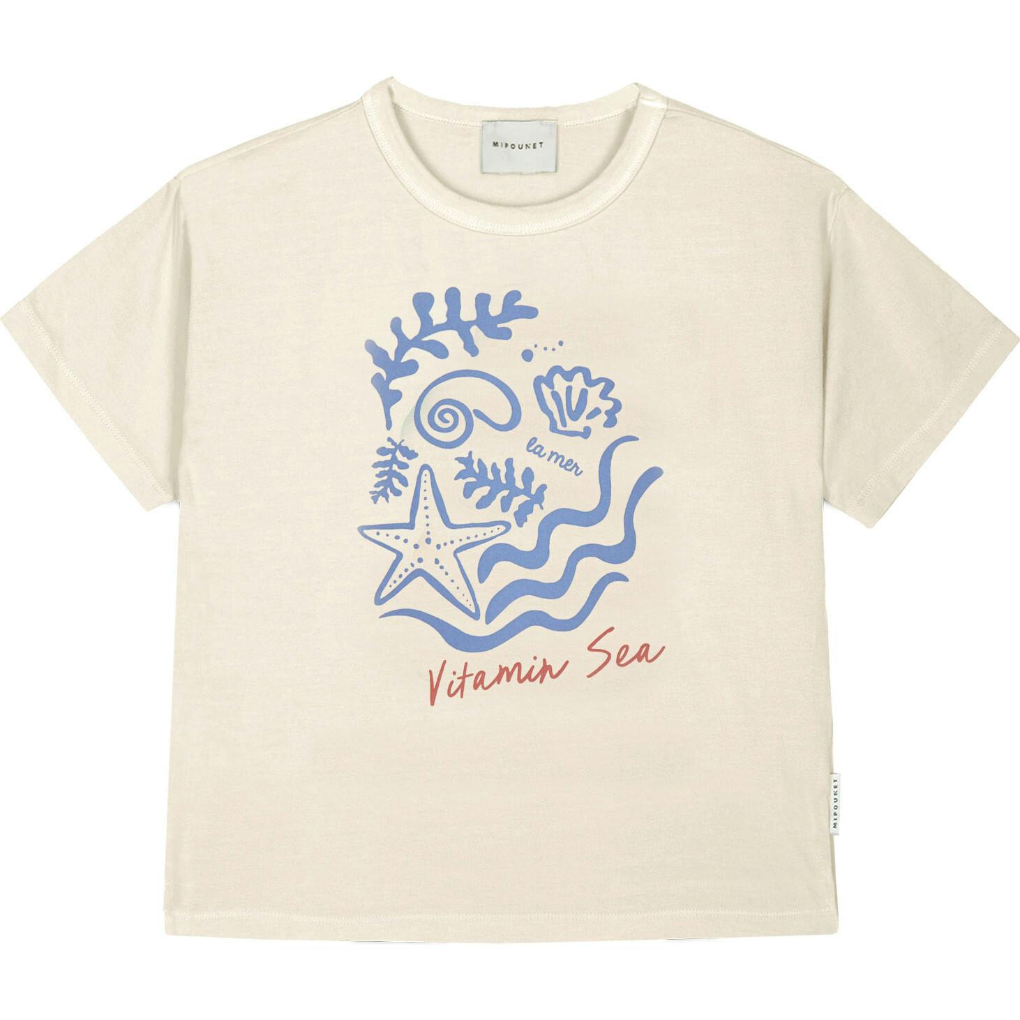 Mipounet SS26 Vitamin, T Shirt Ecru