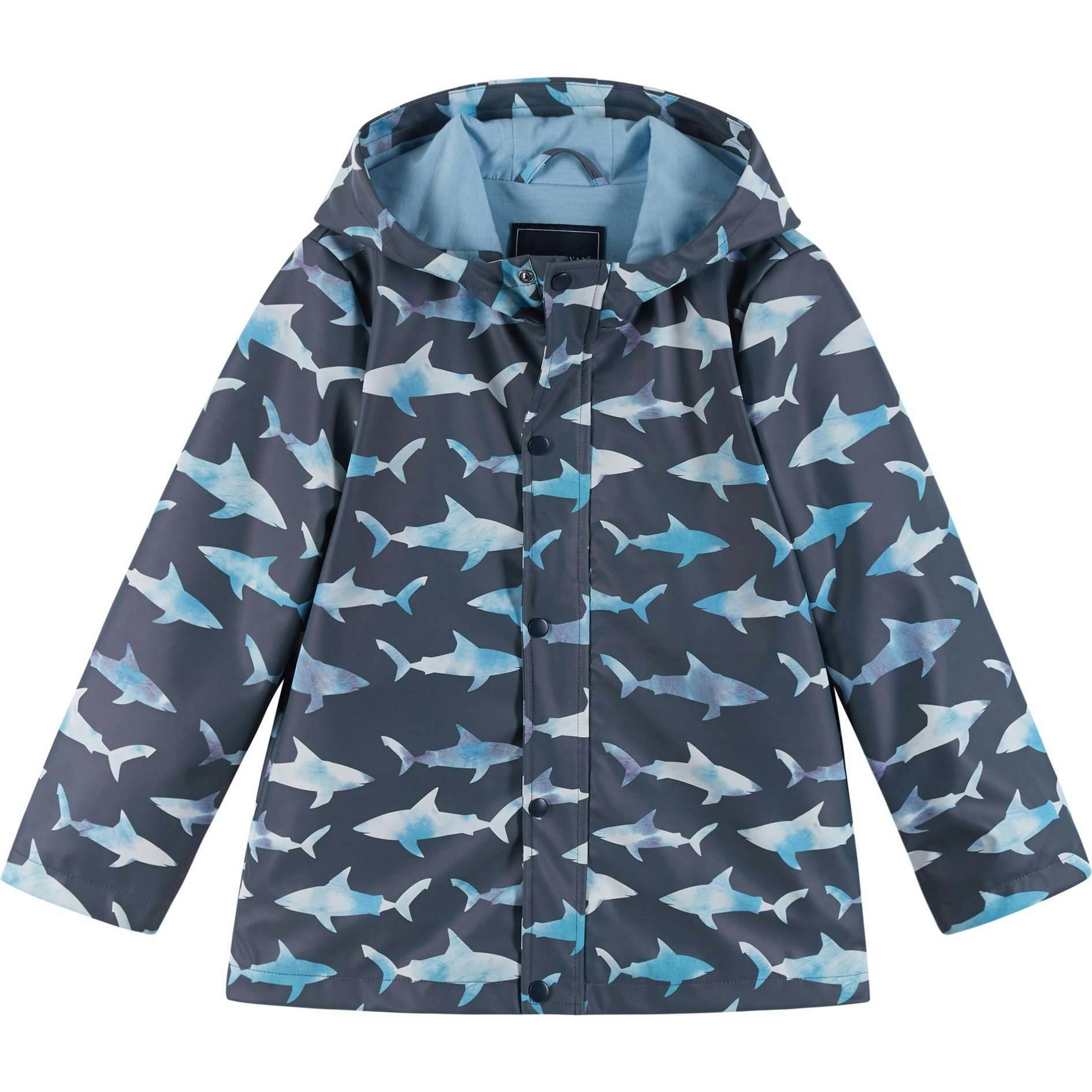 Baby Print Rain Hooded Coat