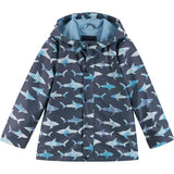 Baby Print Rain Hooded Coat