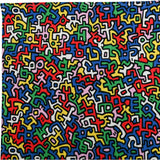 Etta Loves X Keith Haring XL 'Brazil' Print Muslin Multi-Purpose Square Blanket