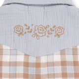 Western Plaid - Western Pearl Snap Dress and Bloomer