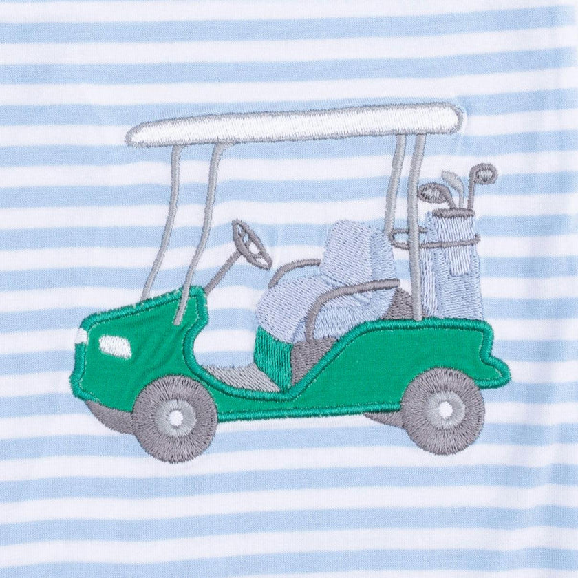 Striped Golf - Polo Shortie