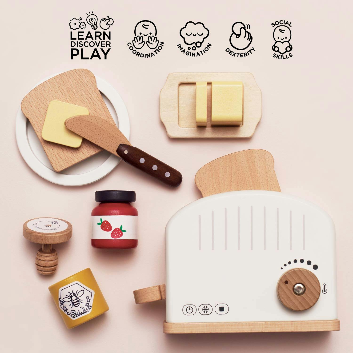 Pop-up Toaster and Breakfast Set