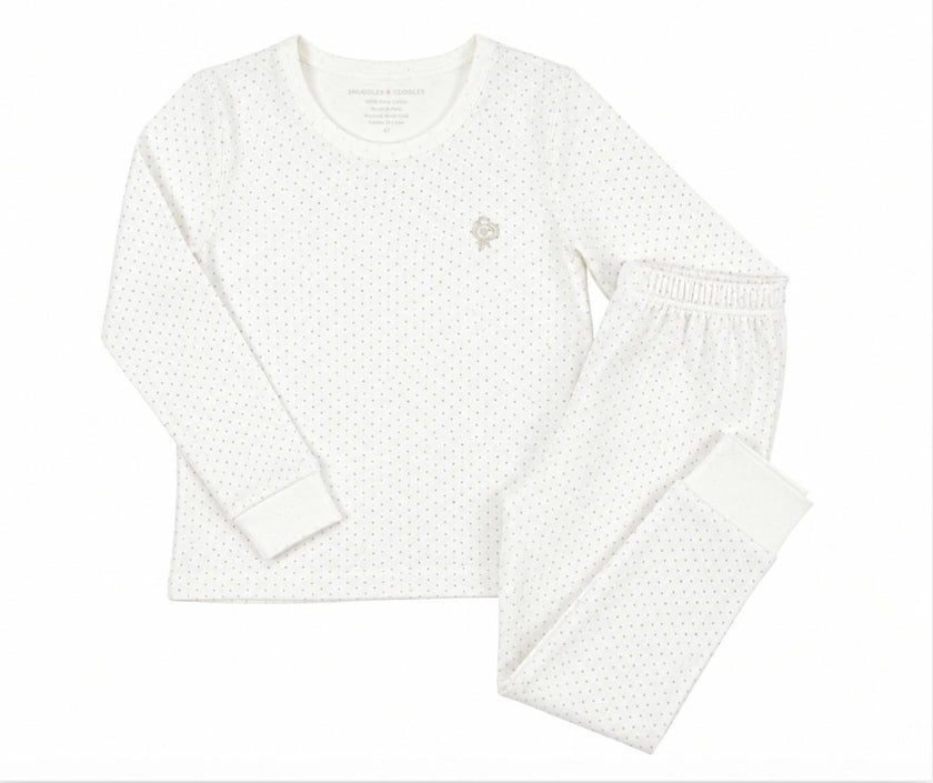 Boy Polka-Dot Pajama Set in Pima Cotton