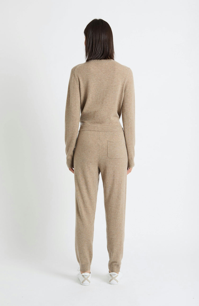 Wool Cashmere Cuffed Joggers