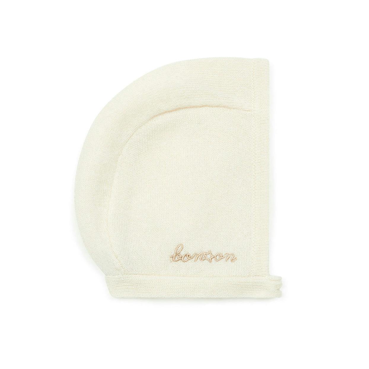 Cashmere Baby Bonnet, Cream - FINAL SALE