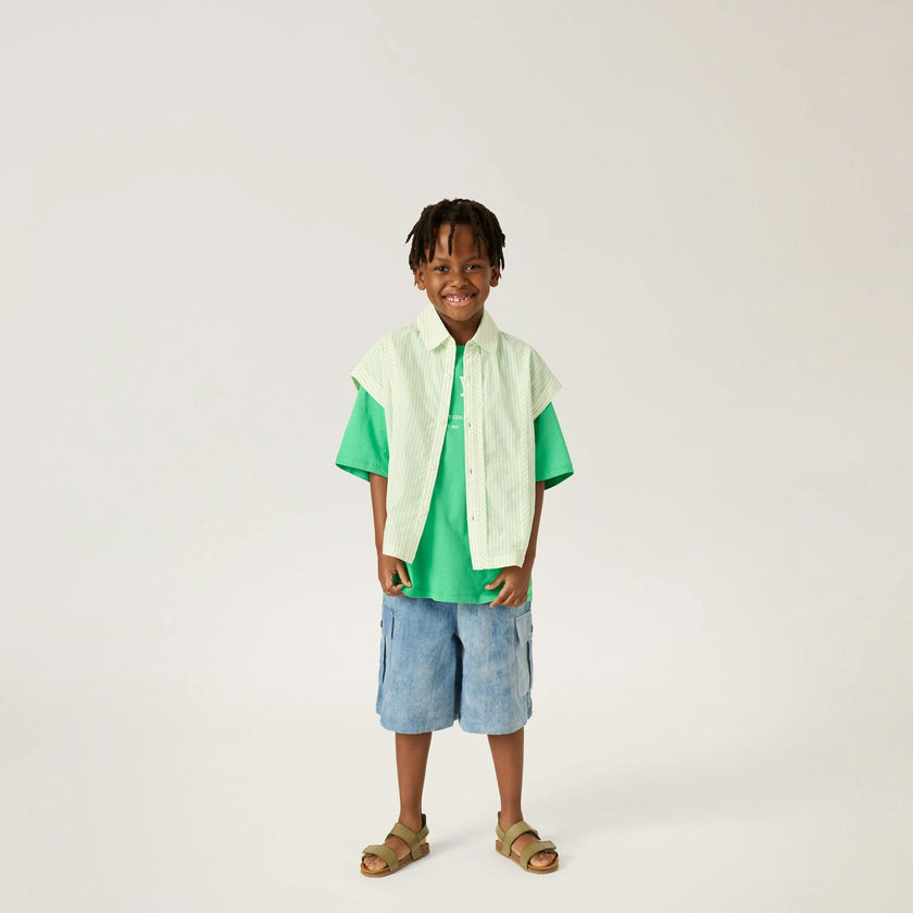 Brooklyn Cargo Shorts in Denim
