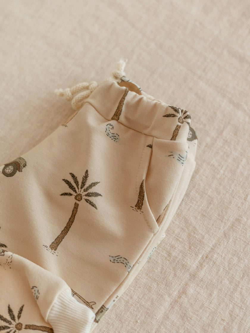 Baby Sweatpants / Cars & Palm Trees