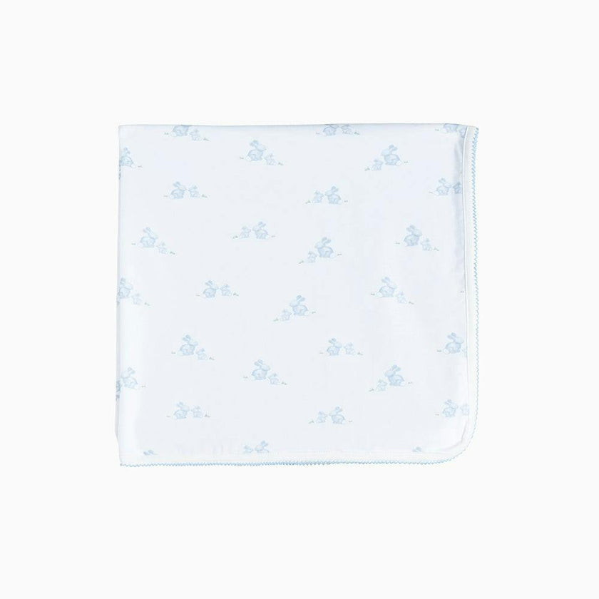 Baby Jersey Bunny Blanket in Pale Blue