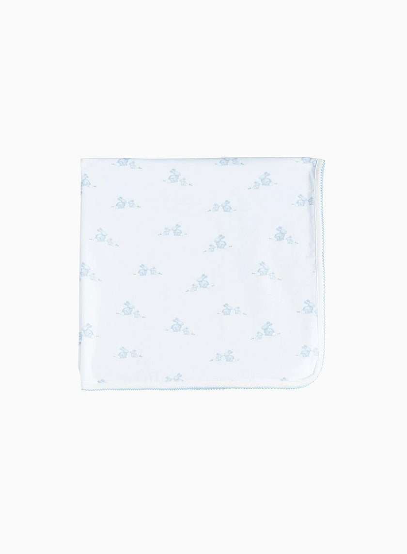 Baby Jersey Bunny Blanket in Pale Blue