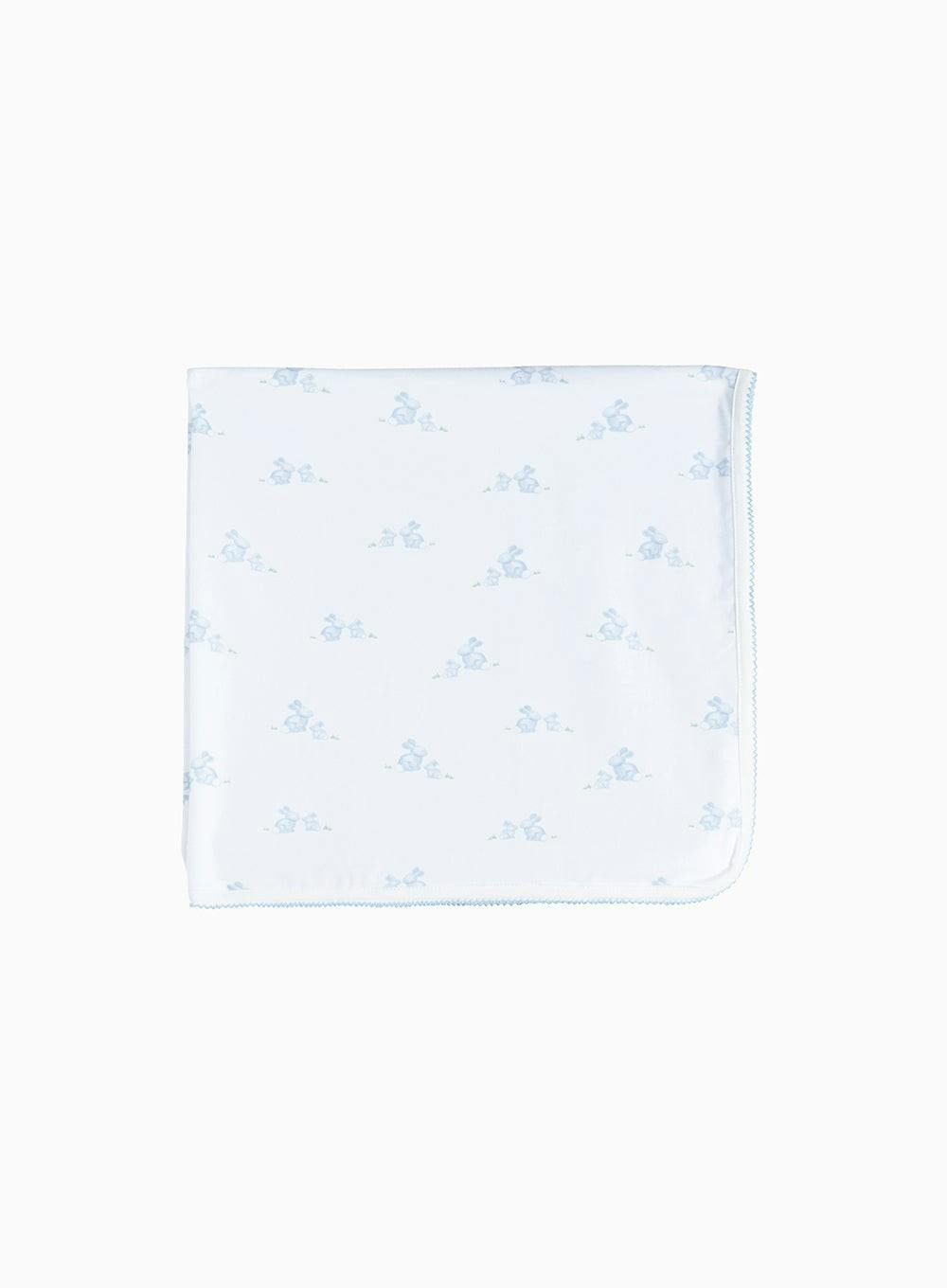 Baby Jersey Bunny Blanket in Pale Blue