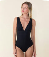 The Mykonos One Piece - Eco Ribbed - Black - Classic