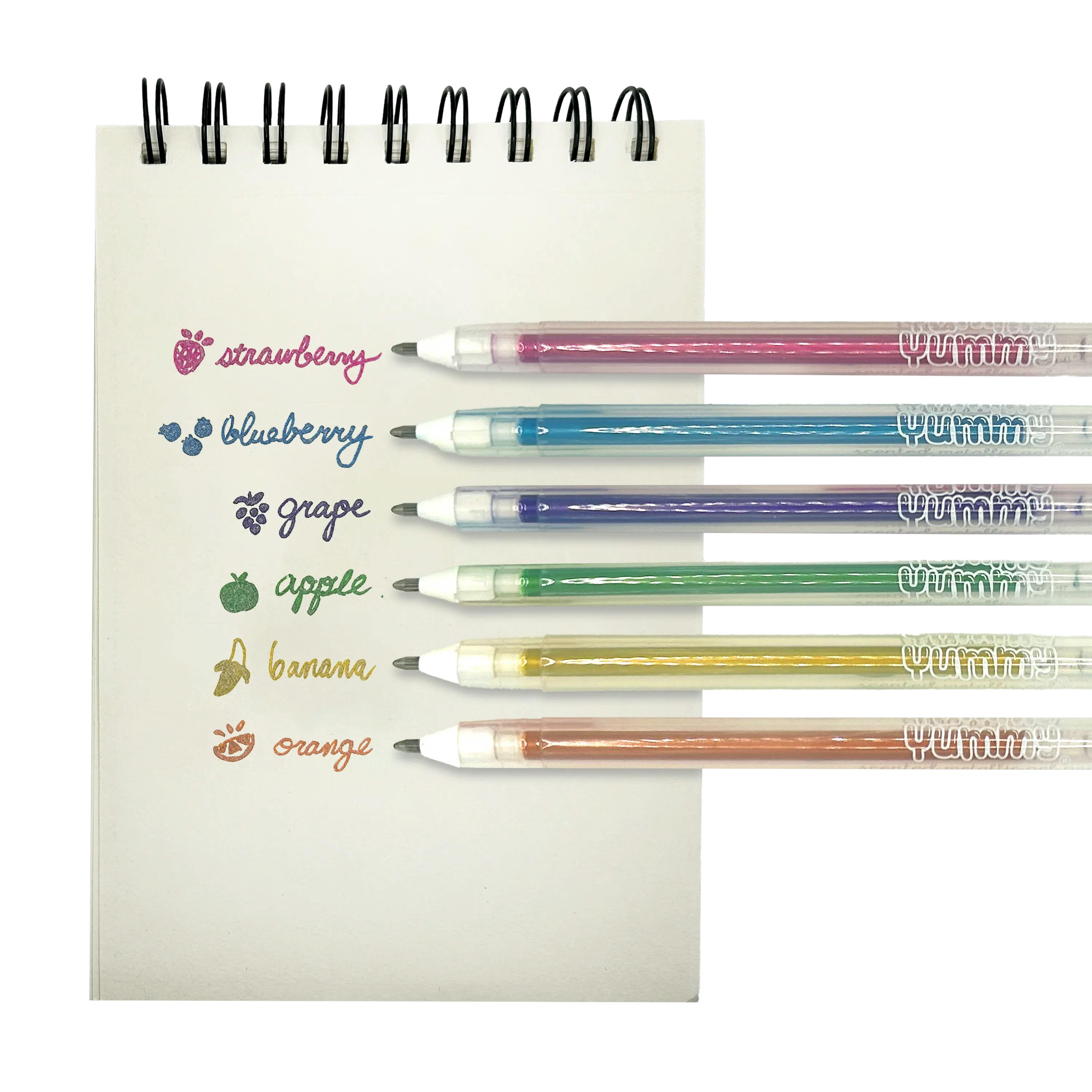Yummy Yummy Scented Gel Pens - Metallic - Set of 6