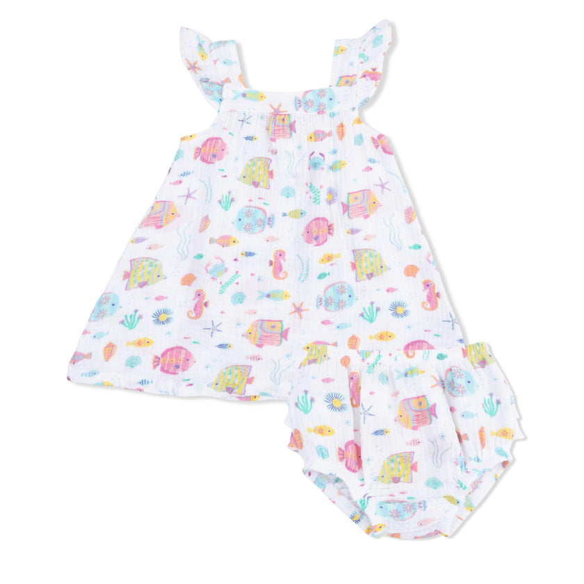 Sunny Coral Reef Fish - Sundress and Bloomer
