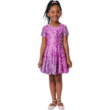 Girls Cap Sleeve Skater Dress