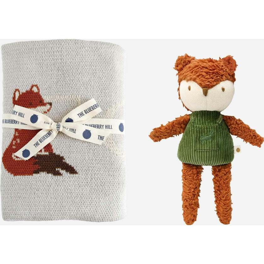 ABC Blanket and Rusty Fox Plush Toy Set