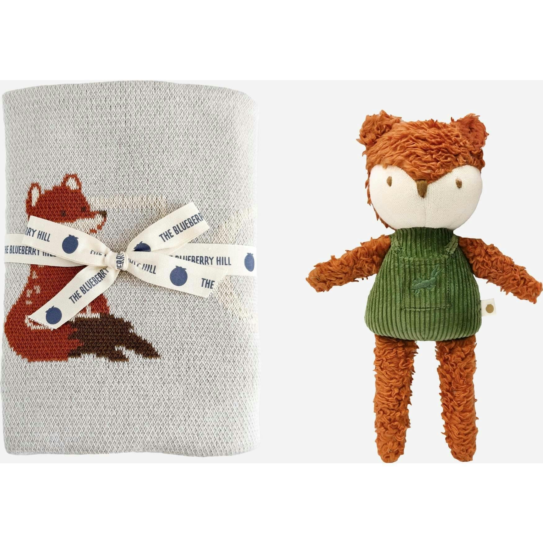ABC Blanket and Rusty Fox Plush Toy Set