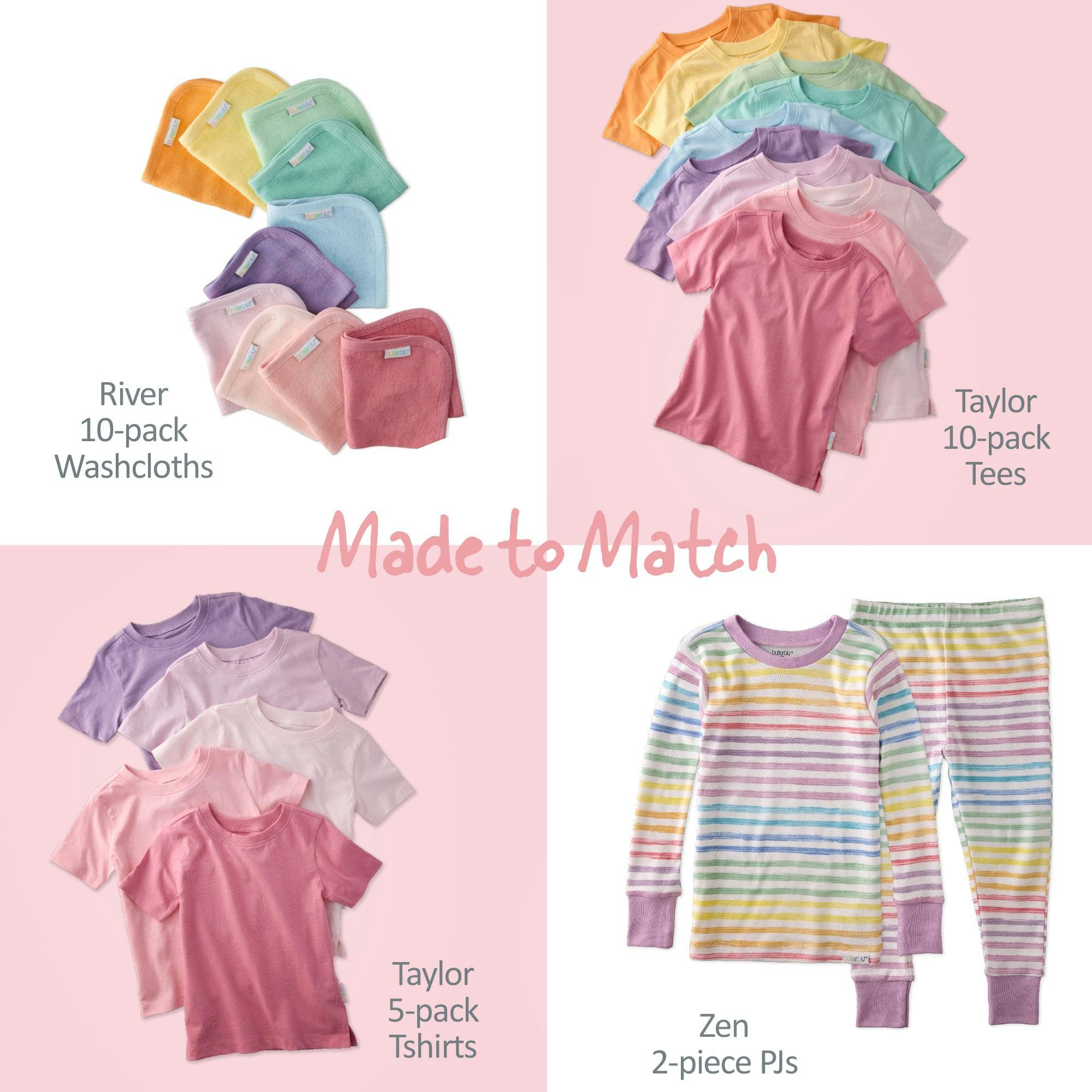 LONDON 10-Pack Toddler Long Sleeve T-Shirts