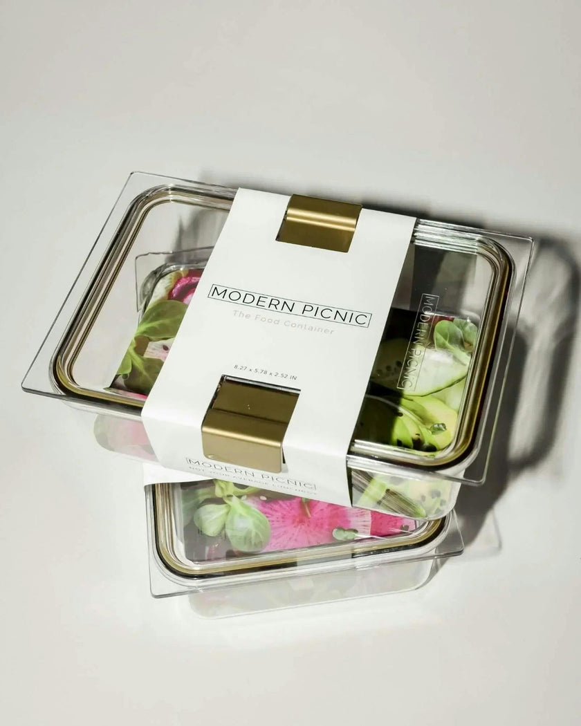Stackable, Microwave + Dishwasher Safe Food Container Set, 2 Set