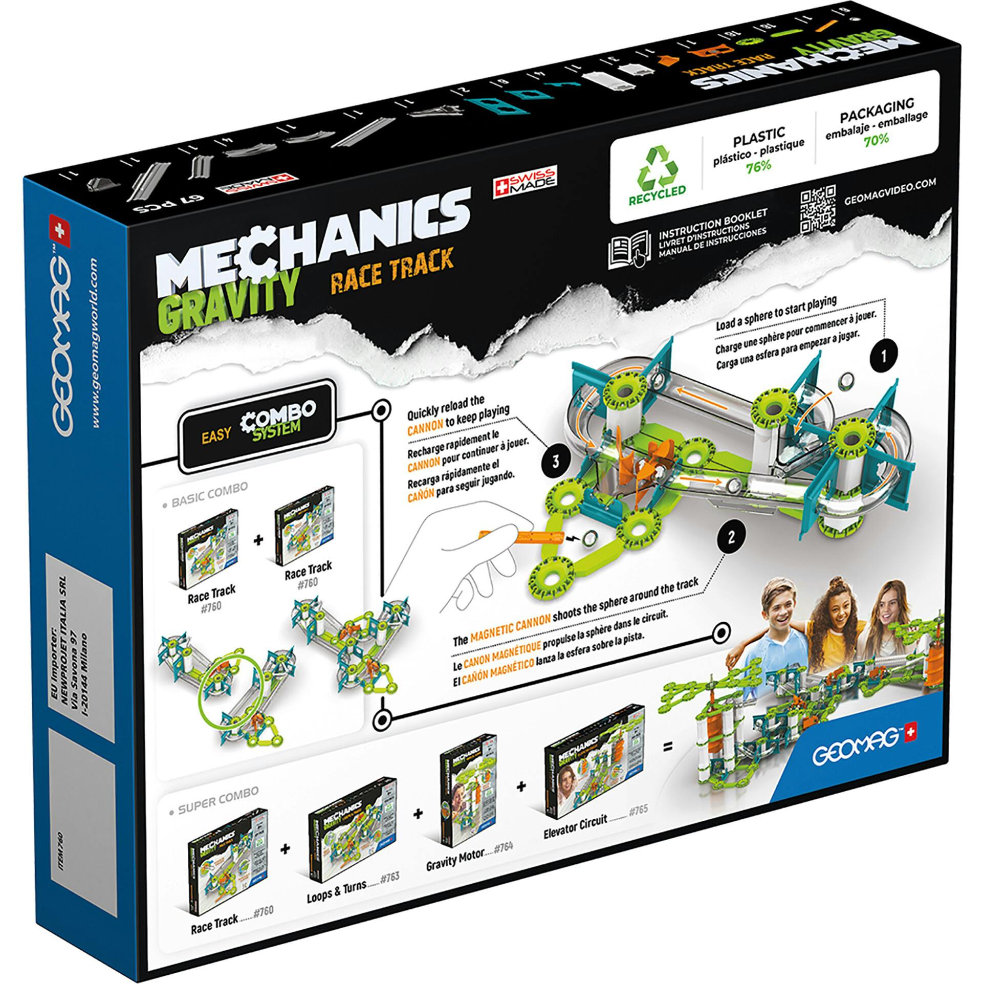 Race Track Recycled, 67 Pieces - 8+ Y