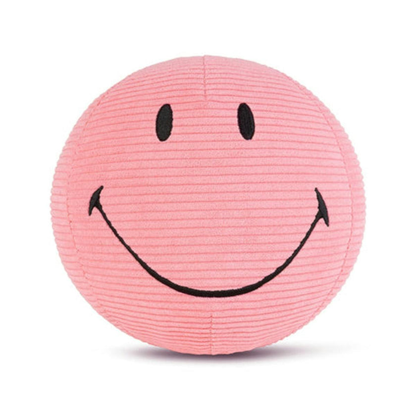 Plush Smiley Corduroy Bubblegum Pink 9"