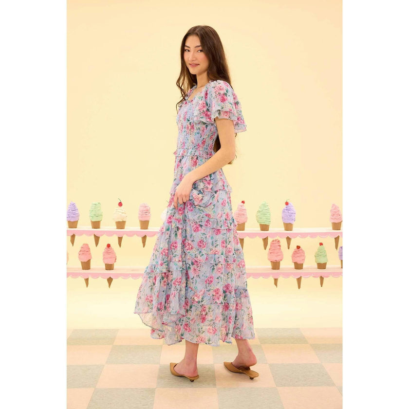 Winnie Dress in Peony Blossoms