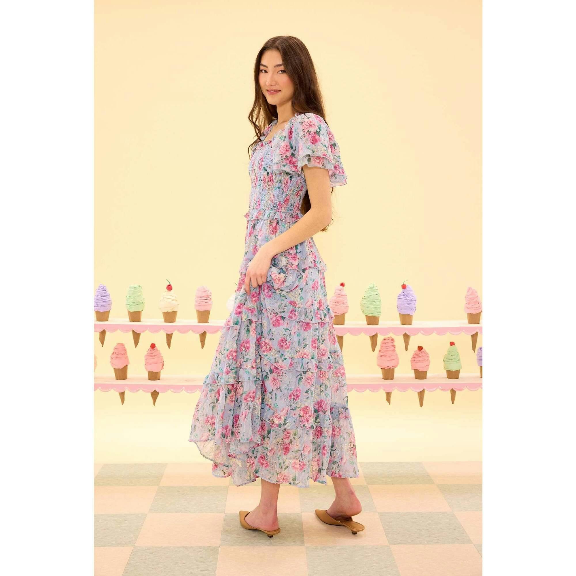 Winnie Dress in Peony Blossoms